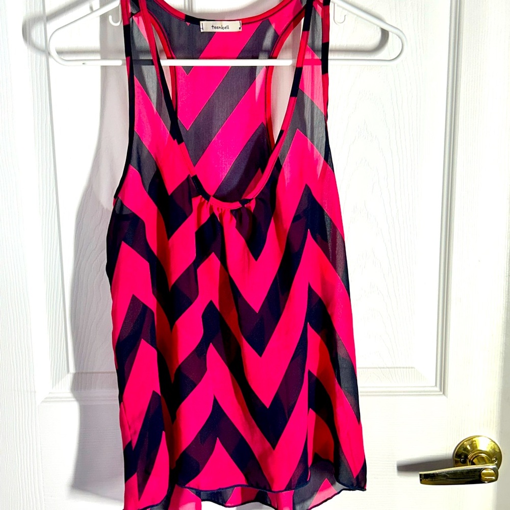Sheer tank style top.